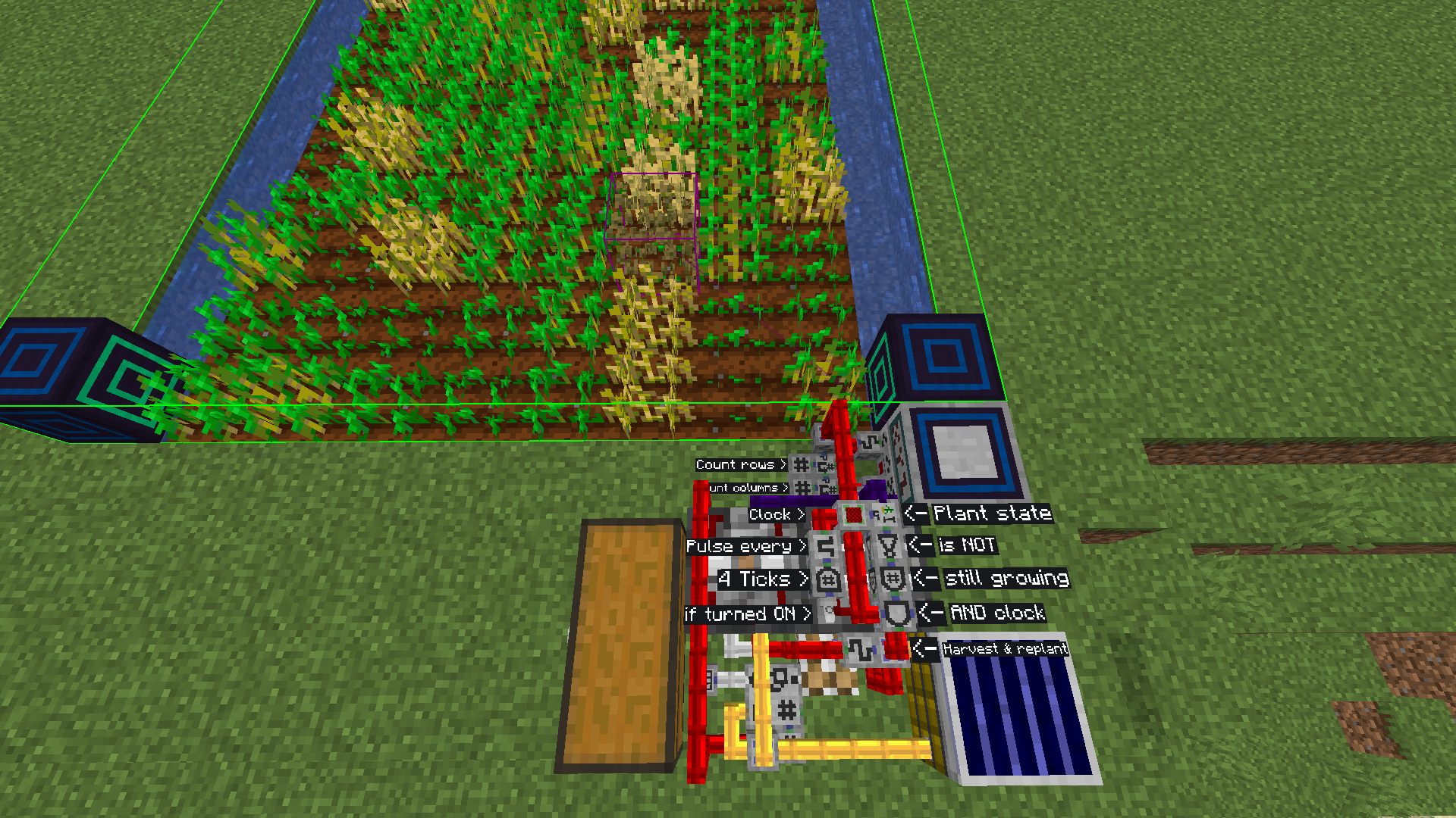 Farm automated with circuits