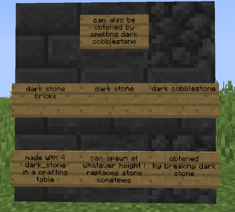 Everything dark stone related for now