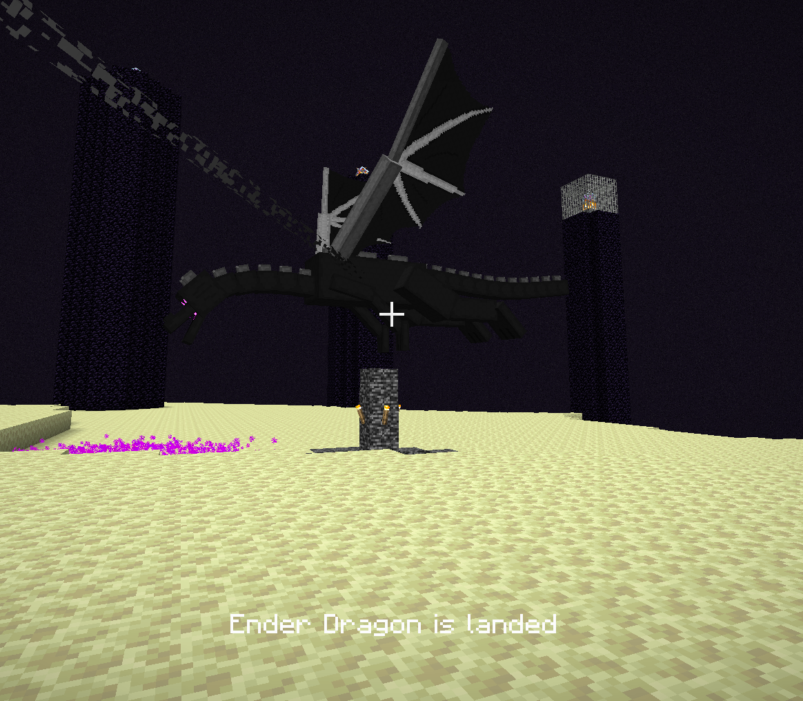 Ender Dragon is landed