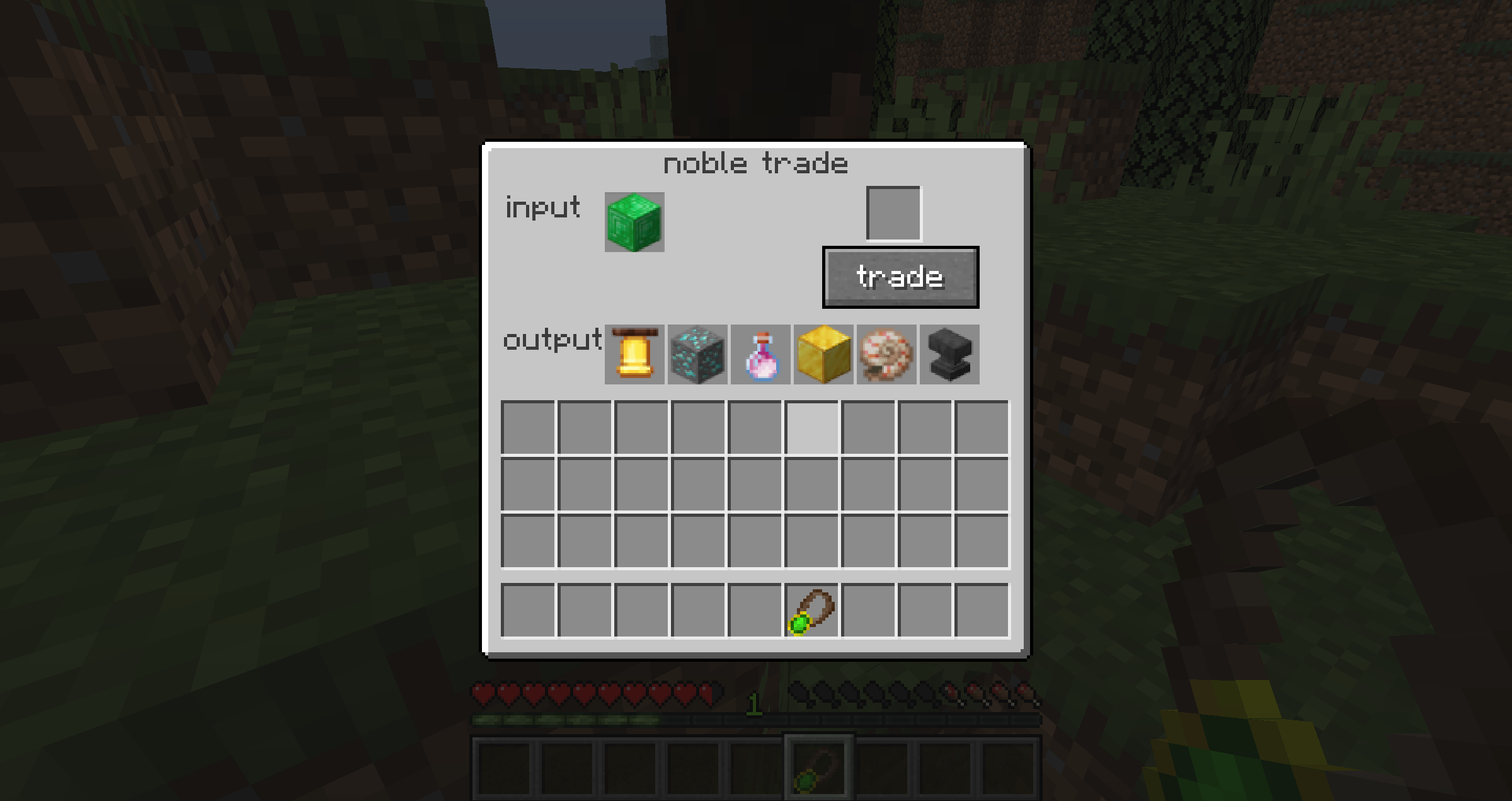 Nobles trade GUI