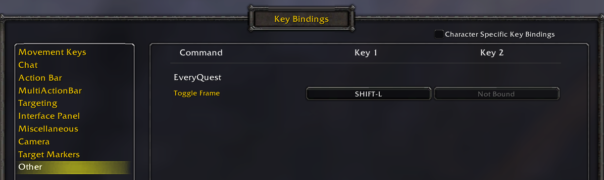 KeyBinds