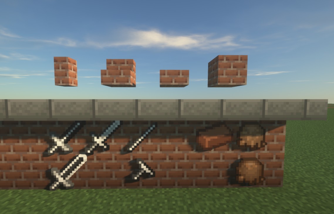 All the items and blocks