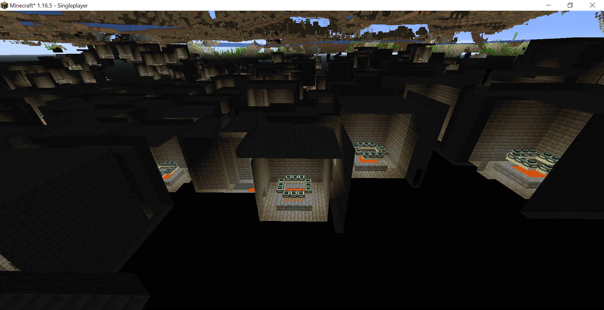 Under every chunk is an 11-eye end portal room