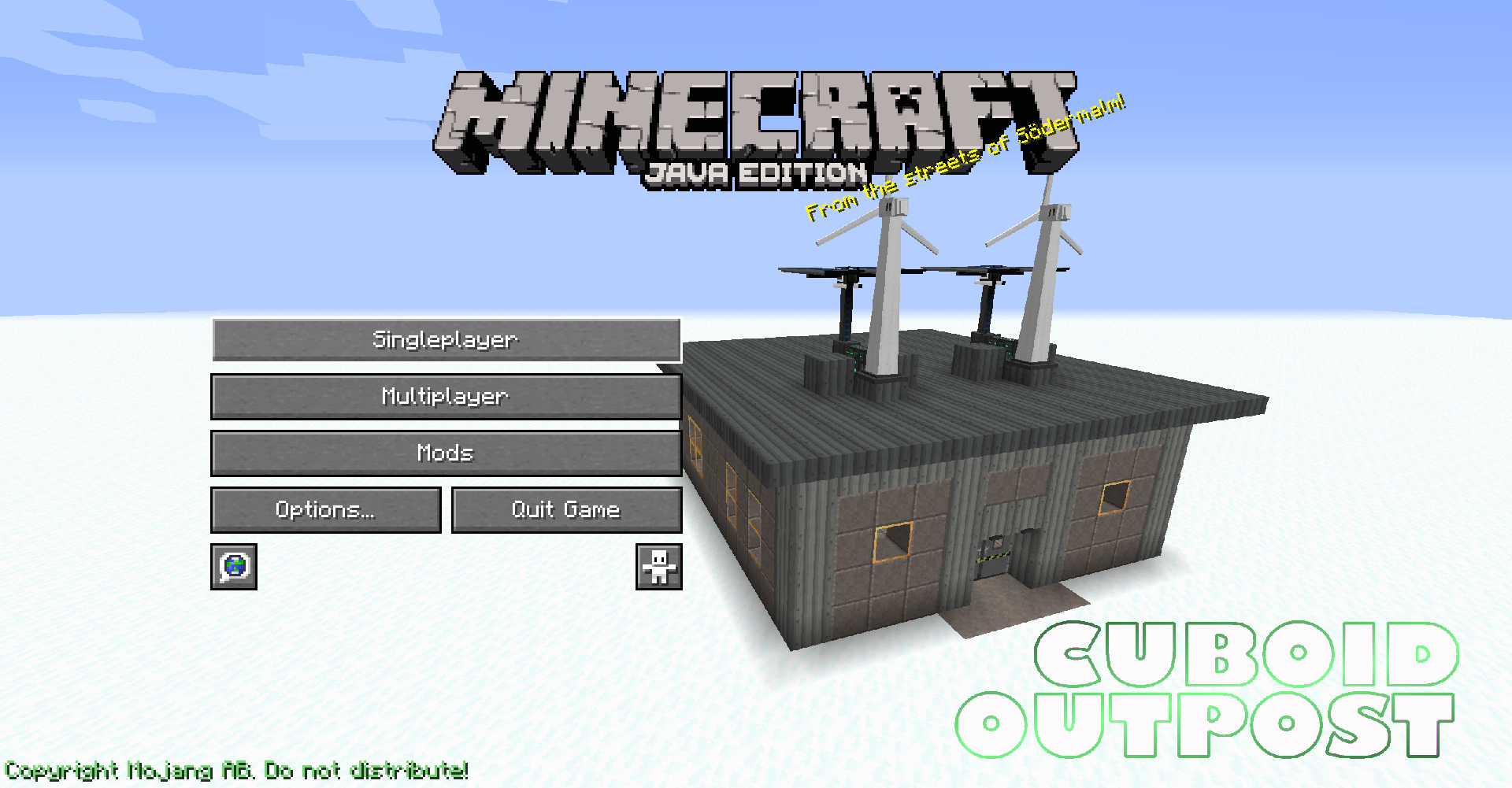 Cuboid Outpost Start Screen