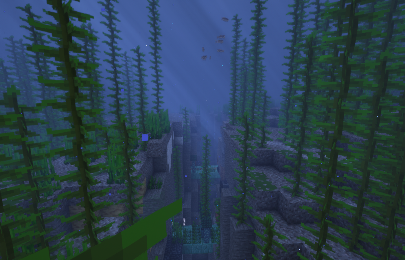 underwater ravine