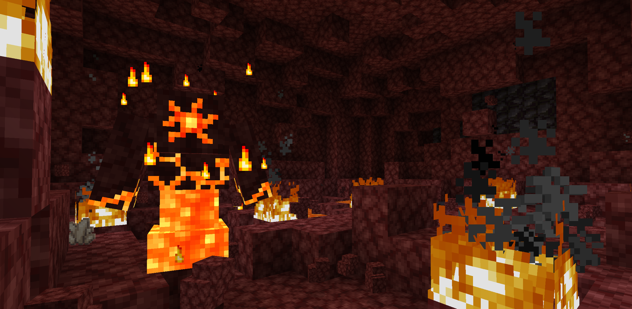 Cave created from explosions in search of Netherrite