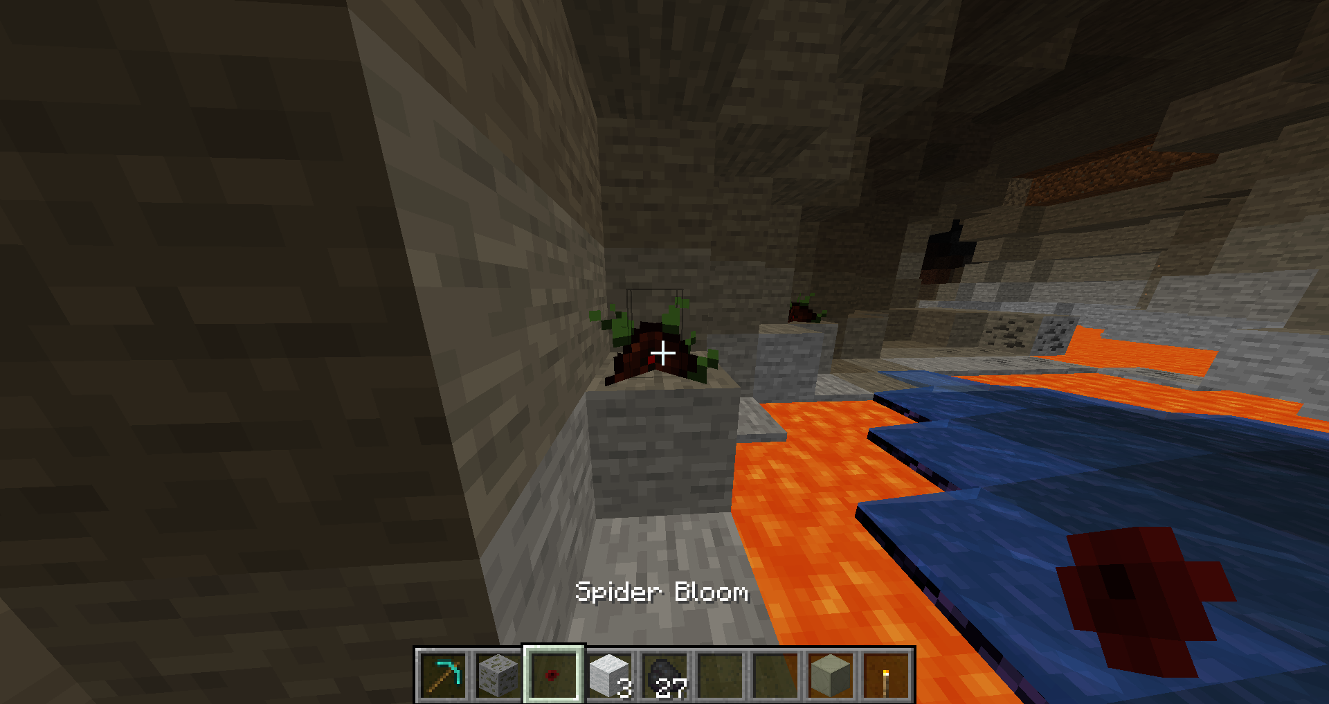 A very new cavernous plant that drops spider eyes when harvested.