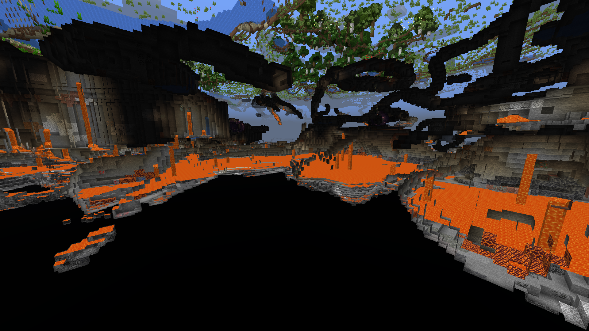 Lava caverns in spectator