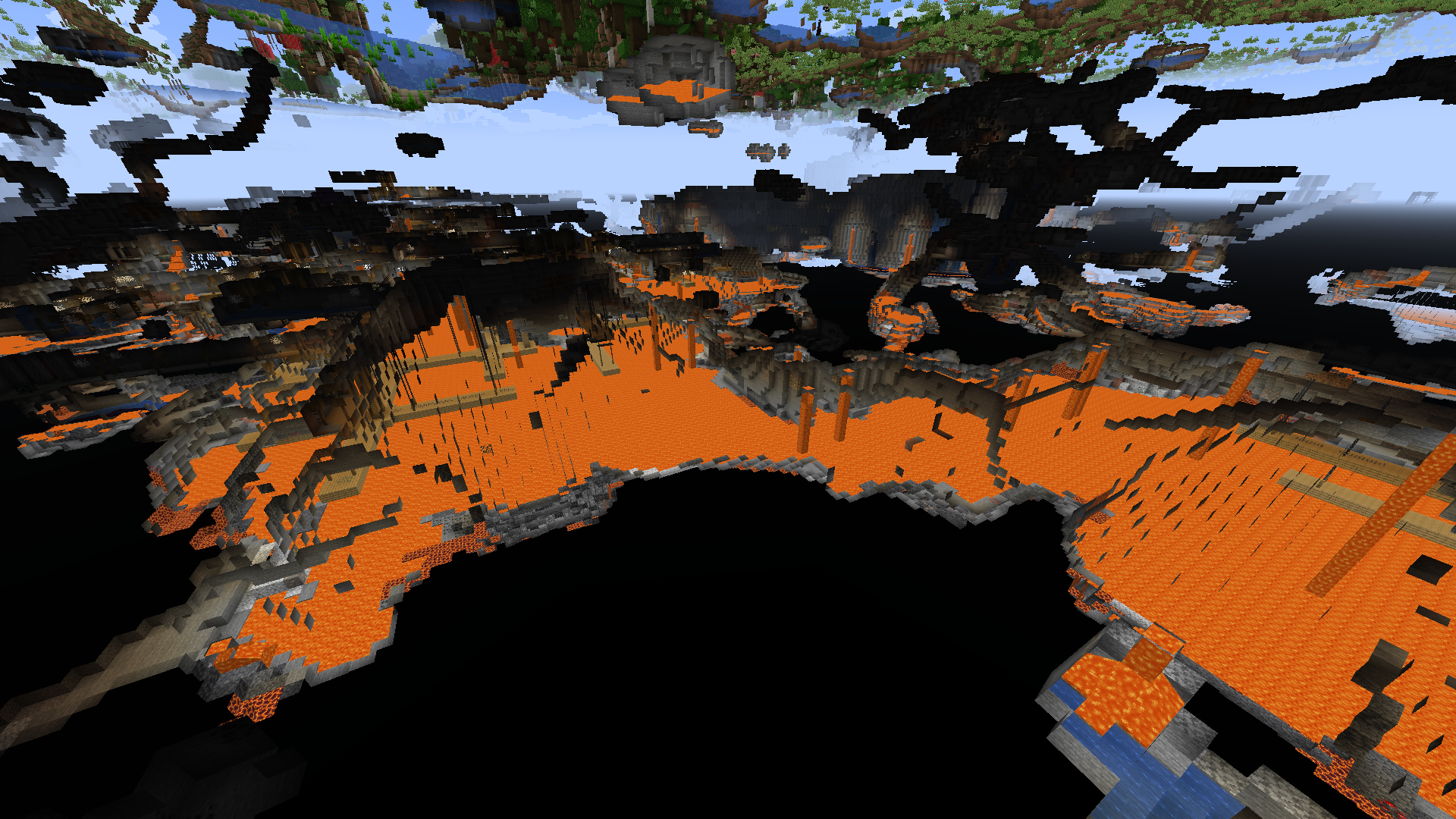 Lava caverns in spectator