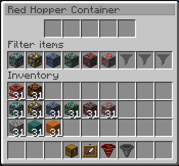 Red Hopper Filter
