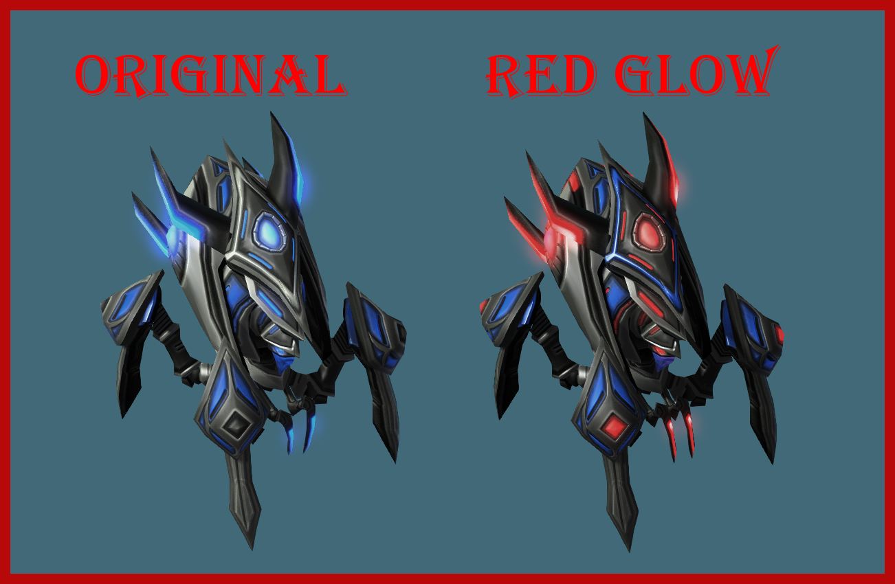 Tal'darim Slayer (Collection version) - red glow - Comparision