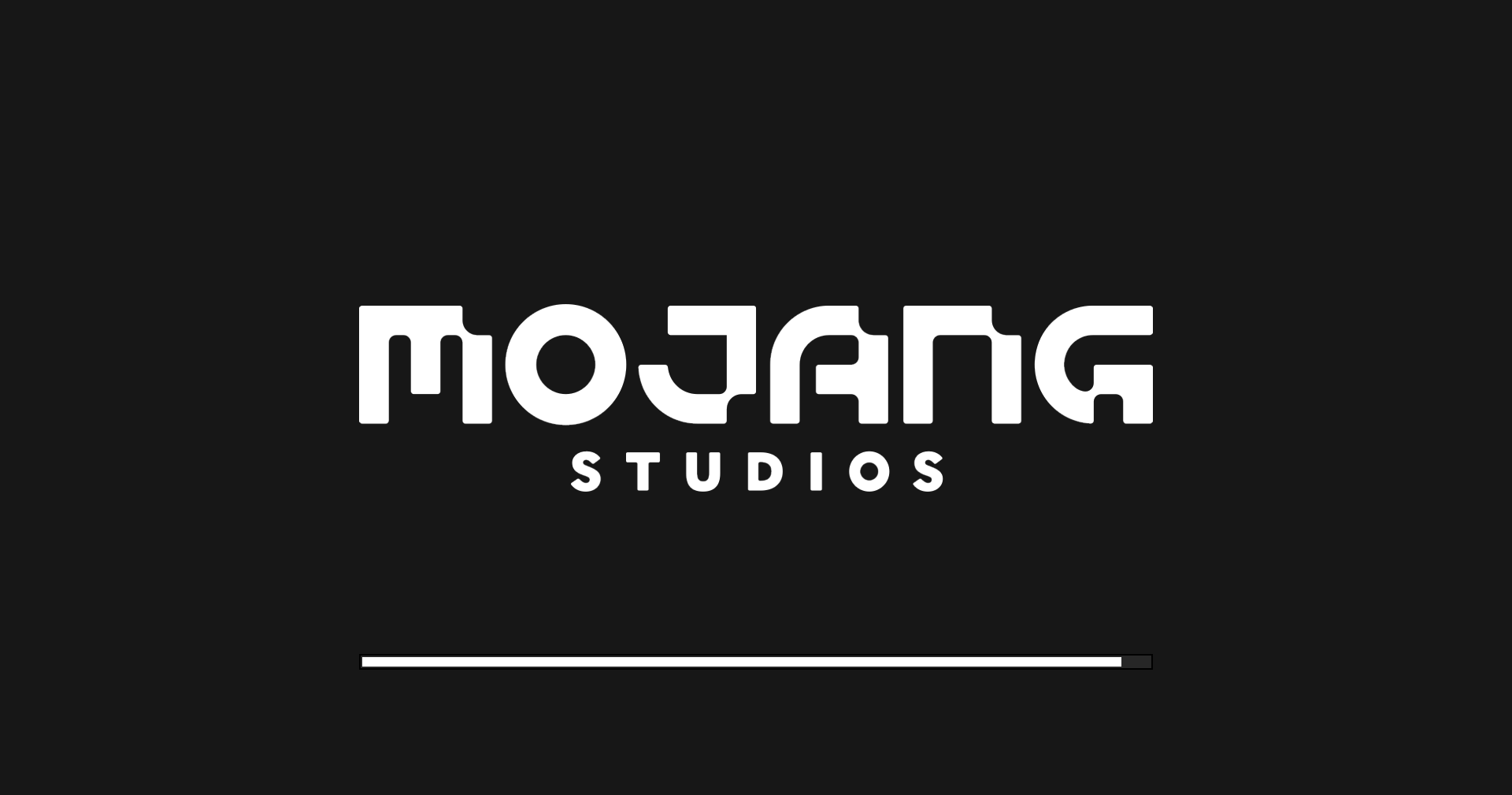 Dark loading. Логотип Mojang Studios. Логотип Mojang Studios черный. Mojang загрузка. Mojang черная заставка.
