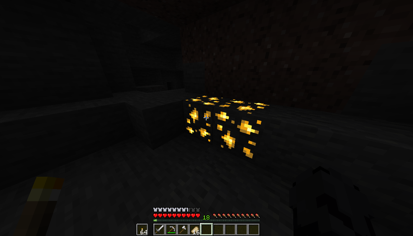 Low on fire 1.16 5. Glowing ores 1.20.1. Emissive texture. Emissive. New Gold ore Minecraft texture.