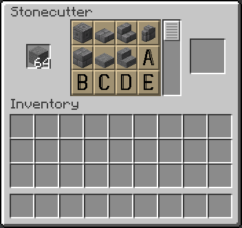 Normal Stonecutter Items Plus My Letters