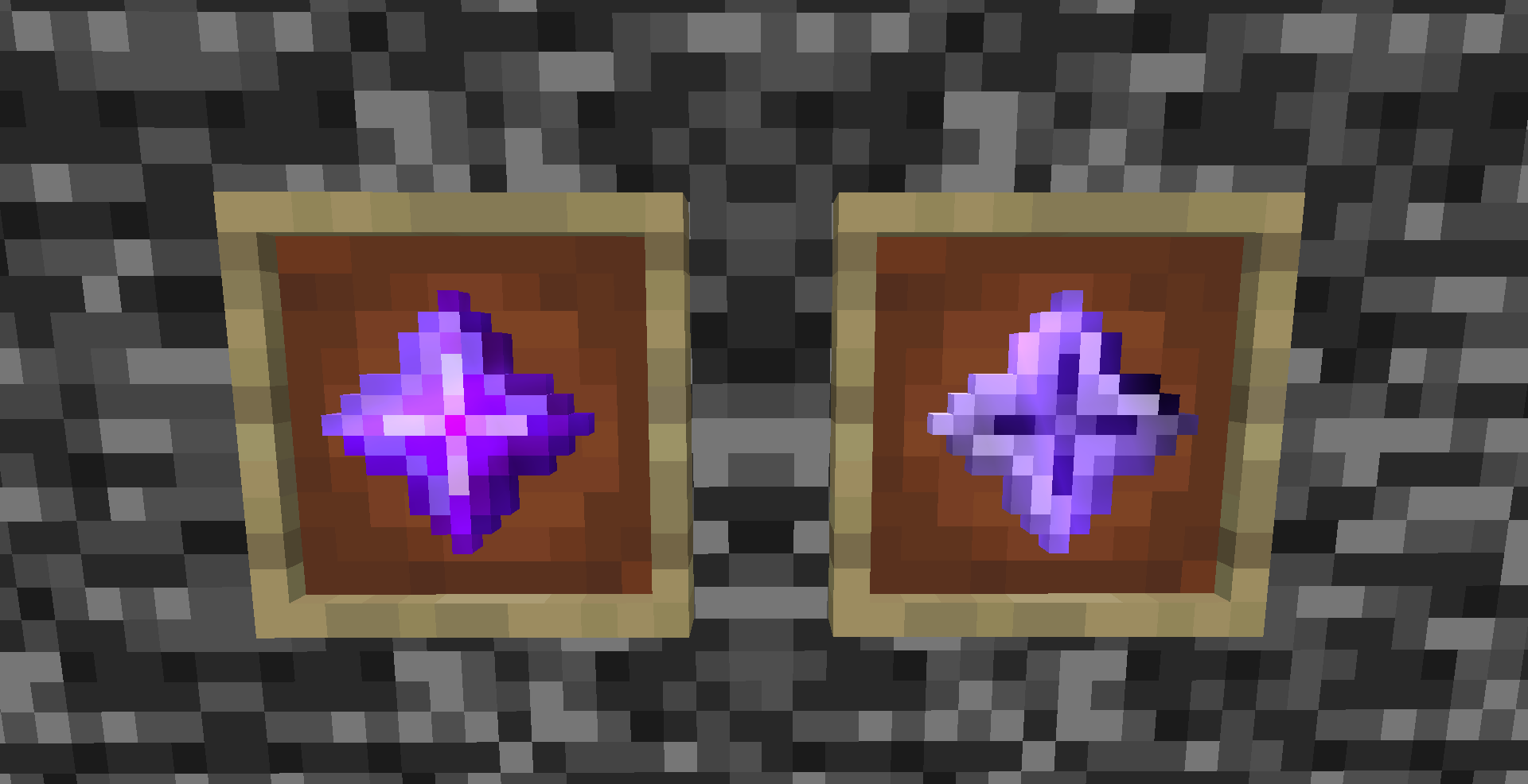 Withered nether star and dark nether star