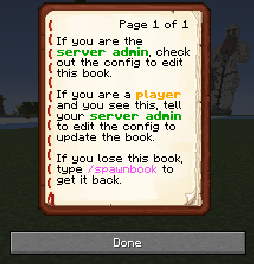 default book