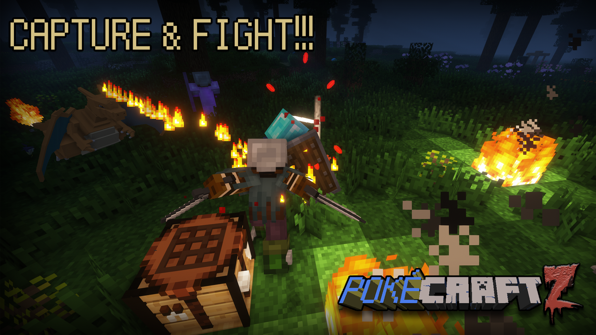 Capture pokemon and fight
alongside them in realtime
to push back the hordes of
zombified enemies with a dark
souls-like combat system
with unique animations