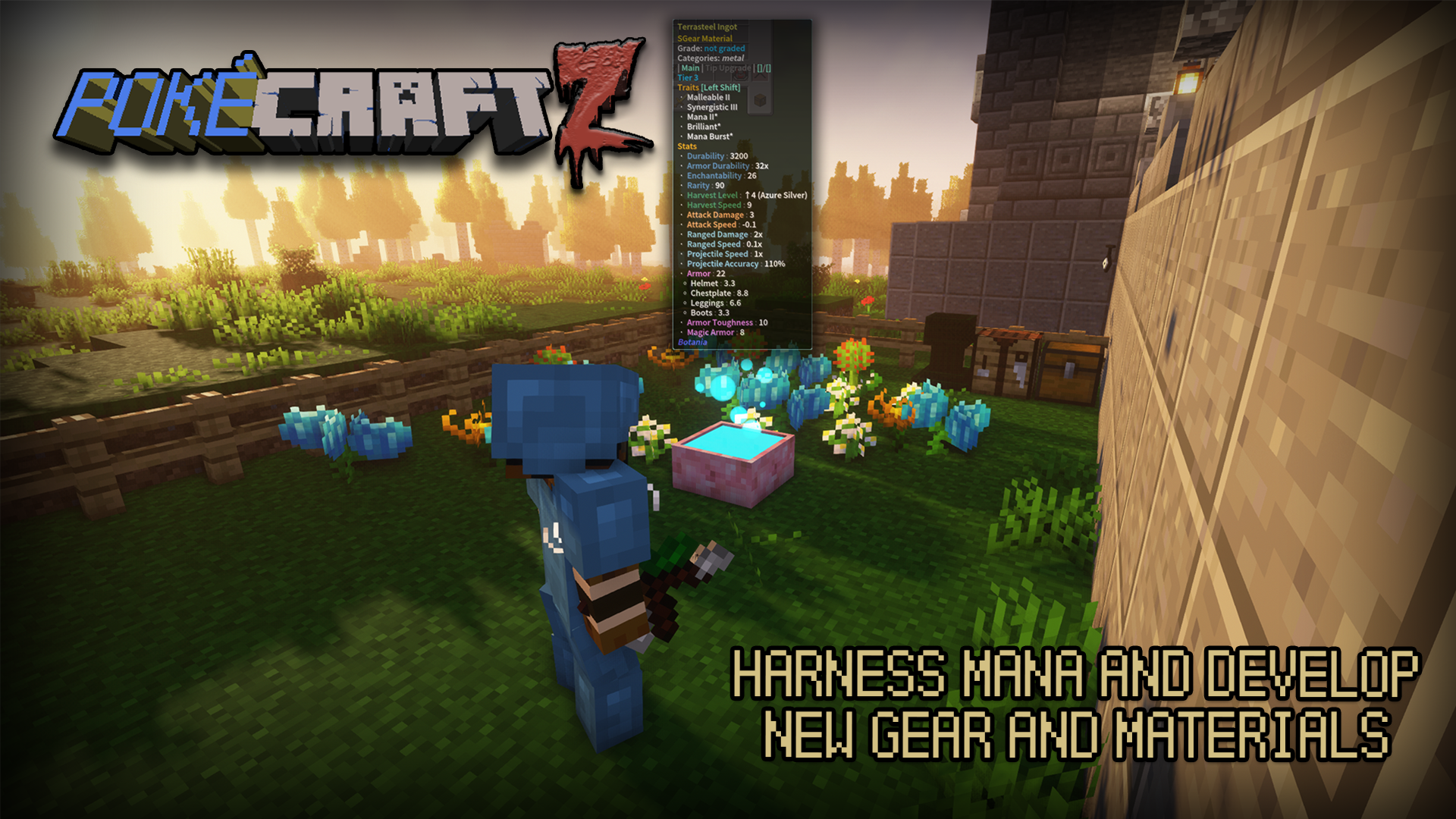 Harness mana found in the world
to increase crop productivity,
new materials to create unique
armaments with, and protect you
and your allies with your
newfound magic