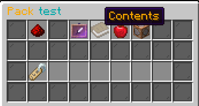 Pack gui