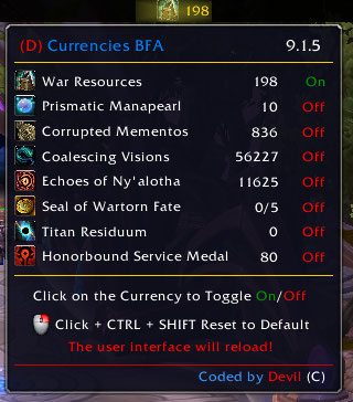 (D) Currencies BFA - Tooltip Preview