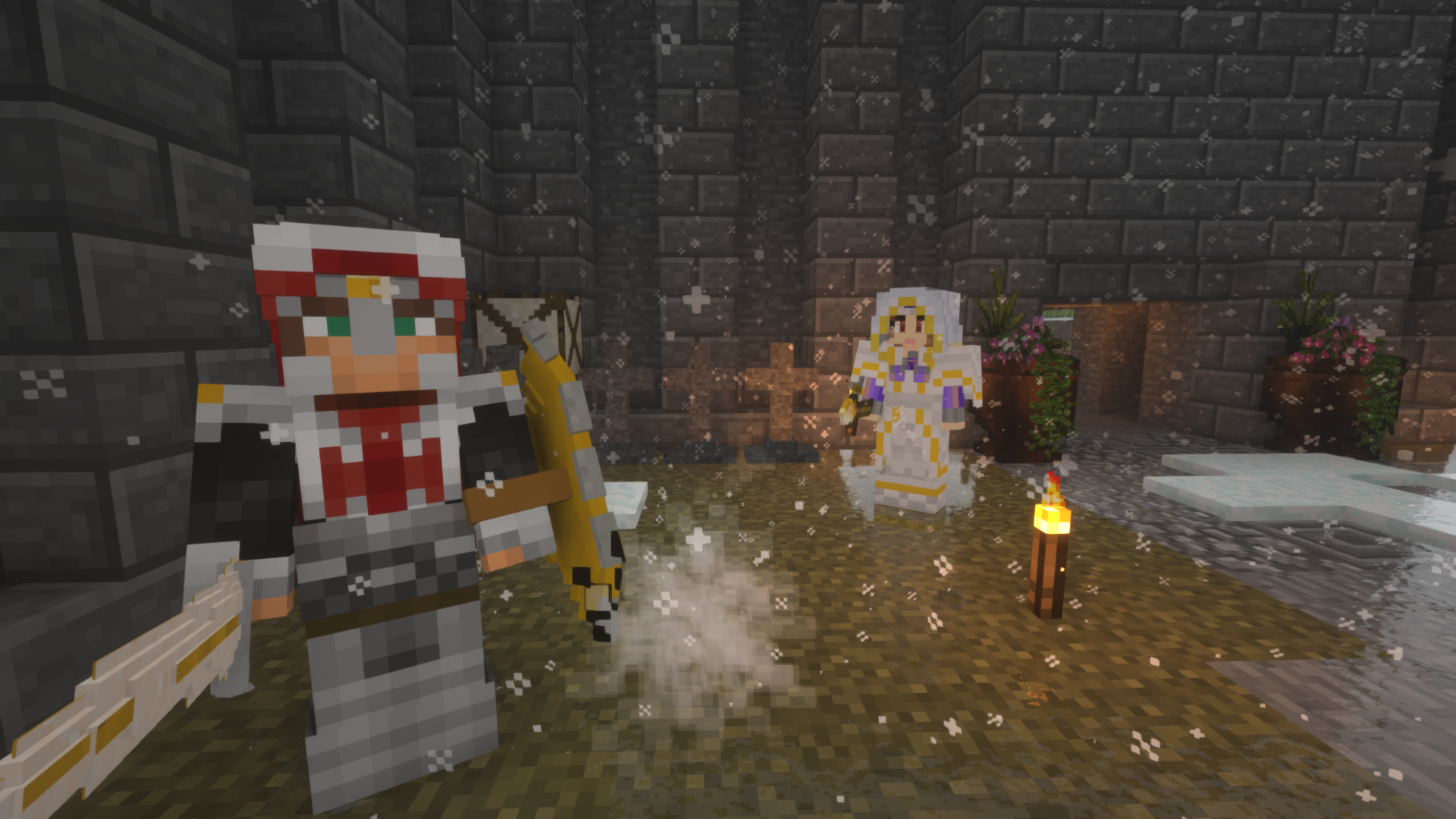 Party Up is heavily inspired by old school rpgs. Throughout your adventure in the Kingdom of Galashia, you will find class trainers who can teach you fascinating skills or sell you unique weapons or armors.