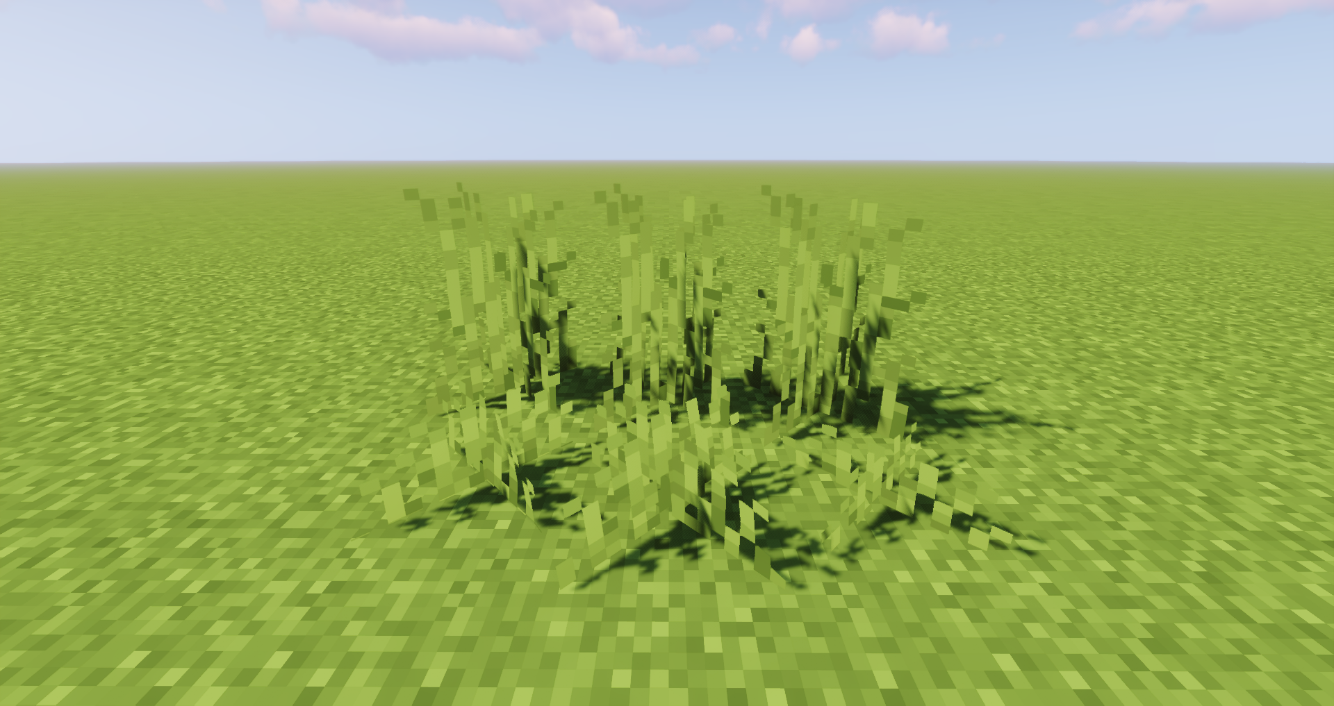 Shorter grass and shorter tall grass