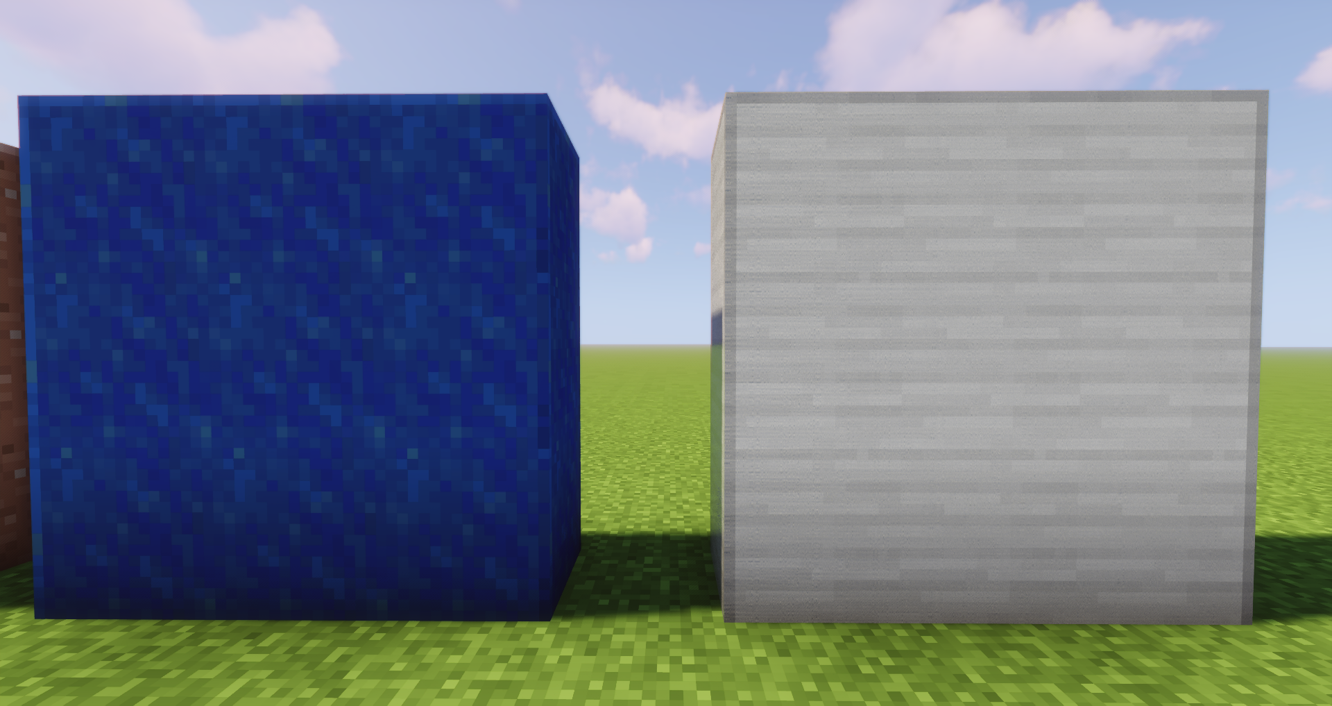 Connected iron and lapis blocks (1.17 Only)