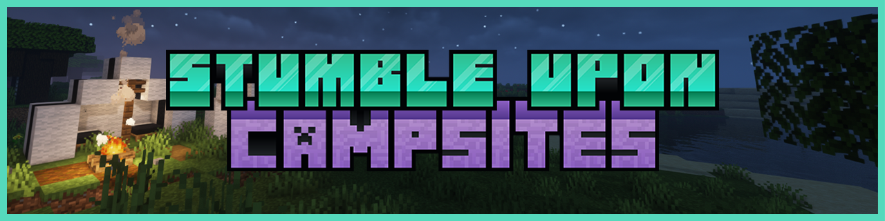 Small mod adding campsite structures which include beds, making good checkpoints on long travels.