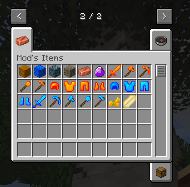 Modmod Items and Blocks