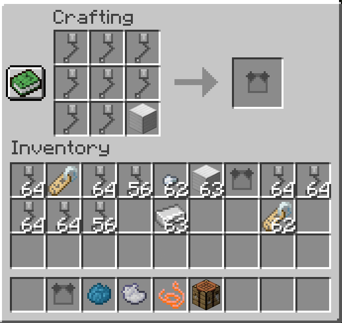 How to craft a piston block