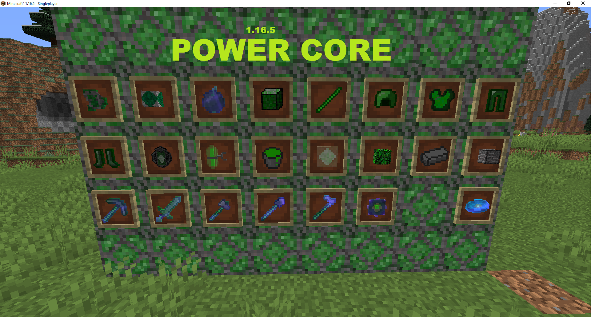 The items of the power core