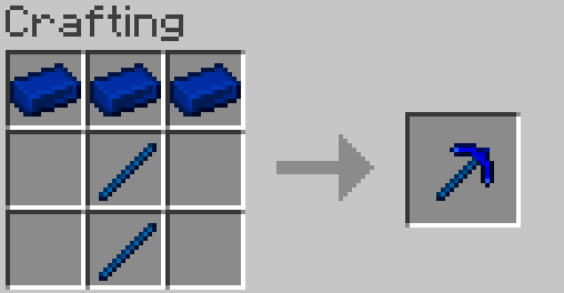 Hyperiron Pickaxe crafting