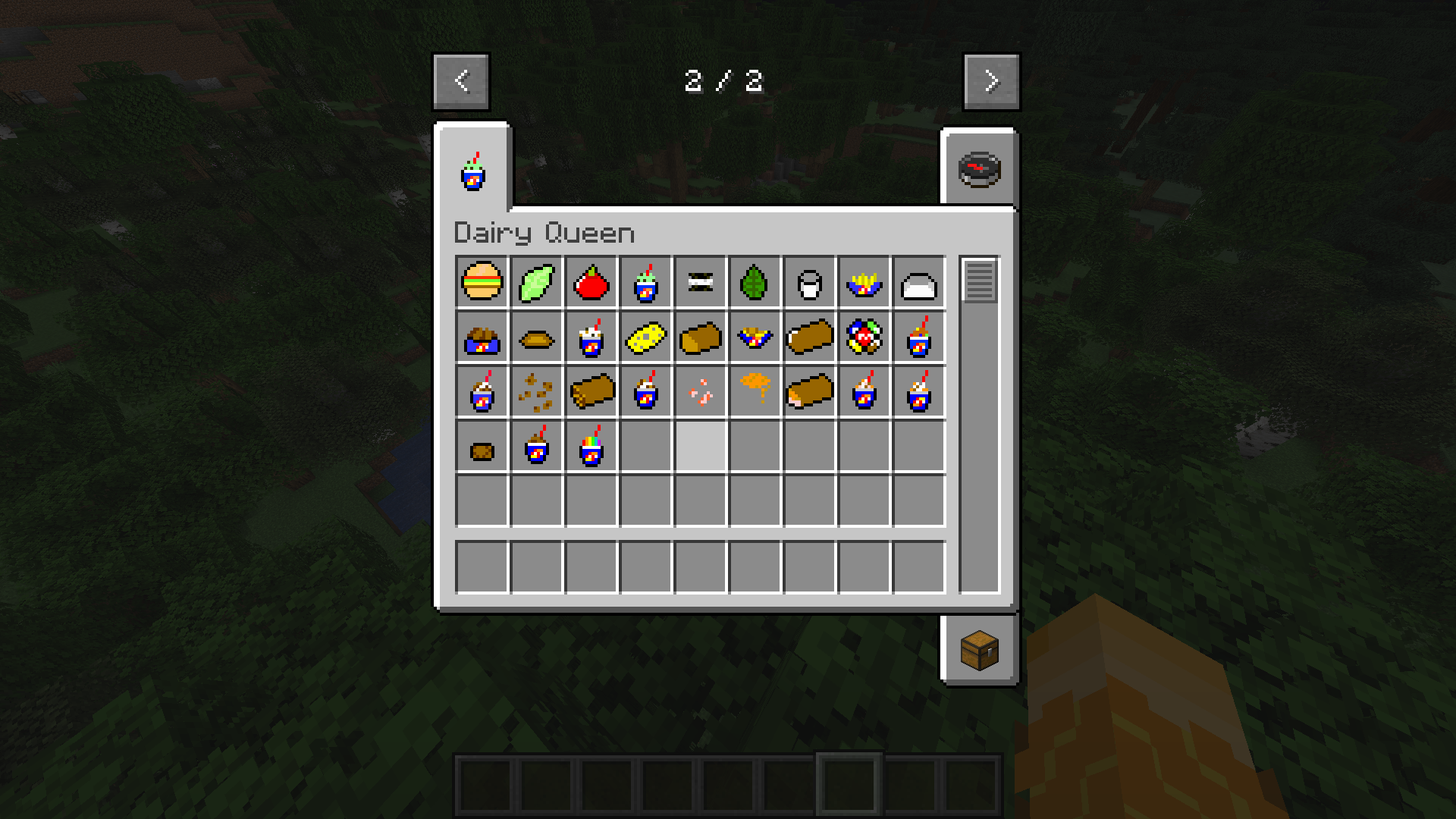 All of the items the mod adds