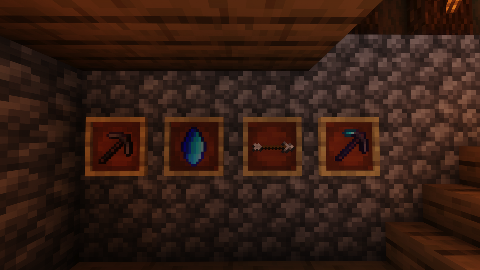 Infinity-tipped pickaxe