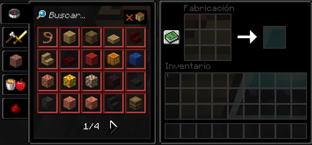 Crafting Table UI