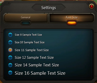 Font Settings