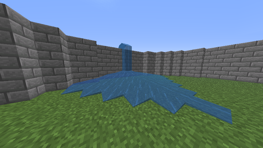 Flowing water before resource pack