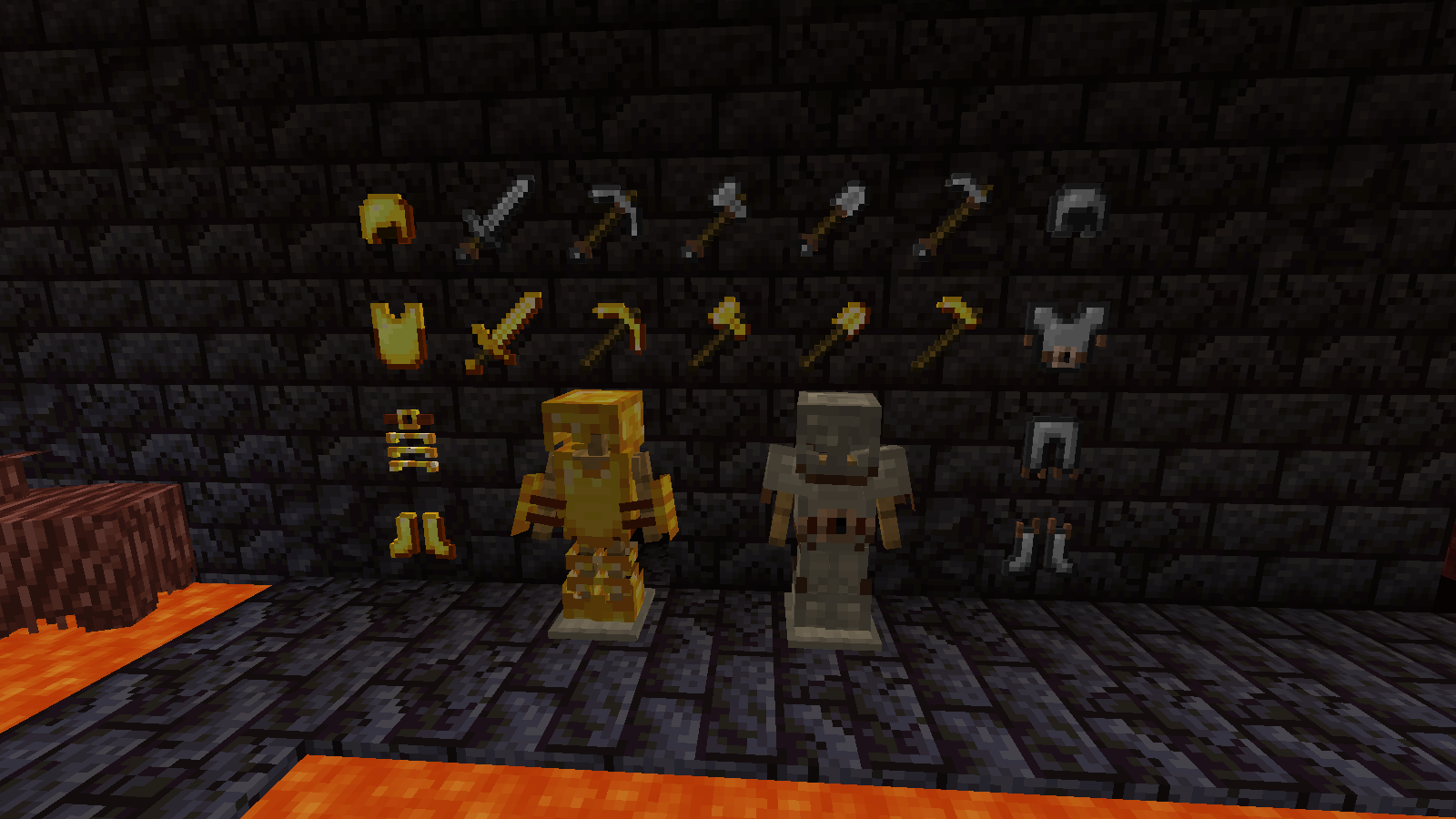 Iron and gold gear