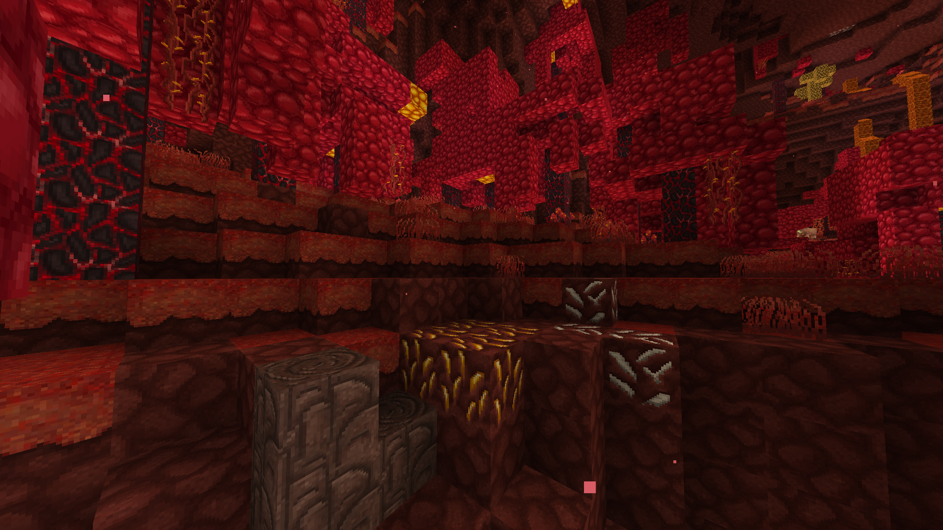 Crimson forest and nether ores