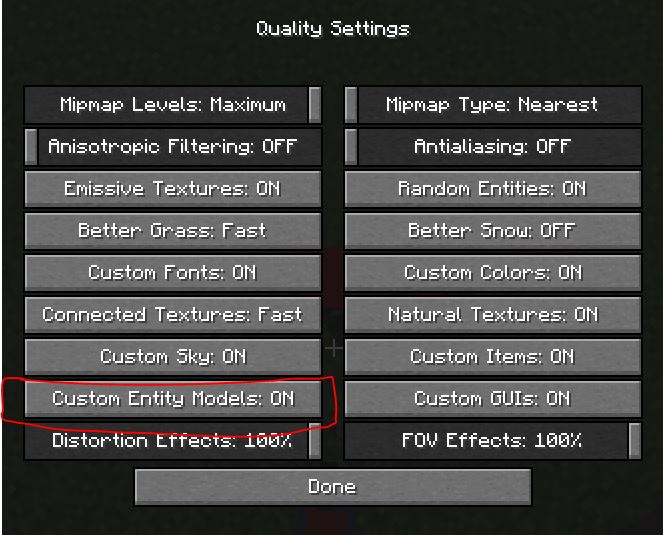 Without this option, the resource pack does not work