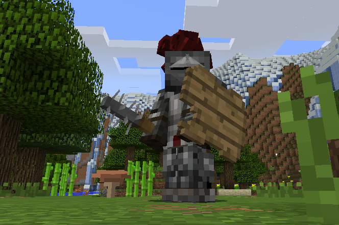 A large variety of medieval swords, shields and armour can be crafted.