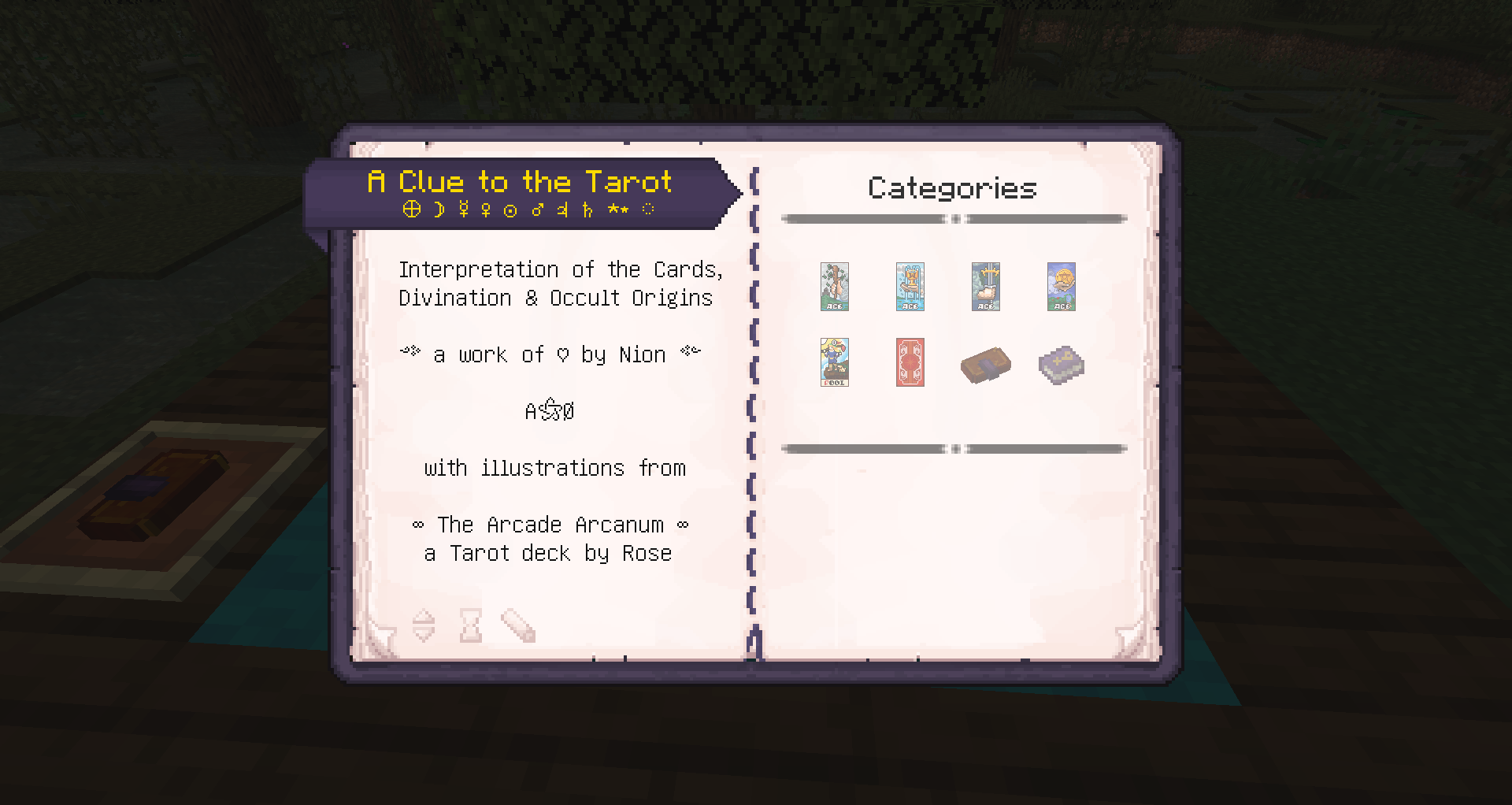 Learn and practice the Tarot in-game!