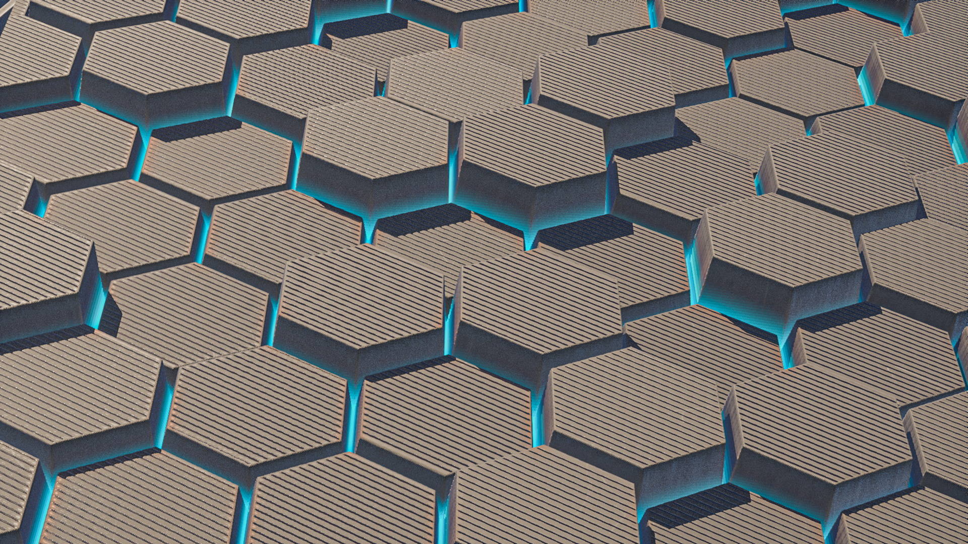 Futuristic Hexagon Tiles