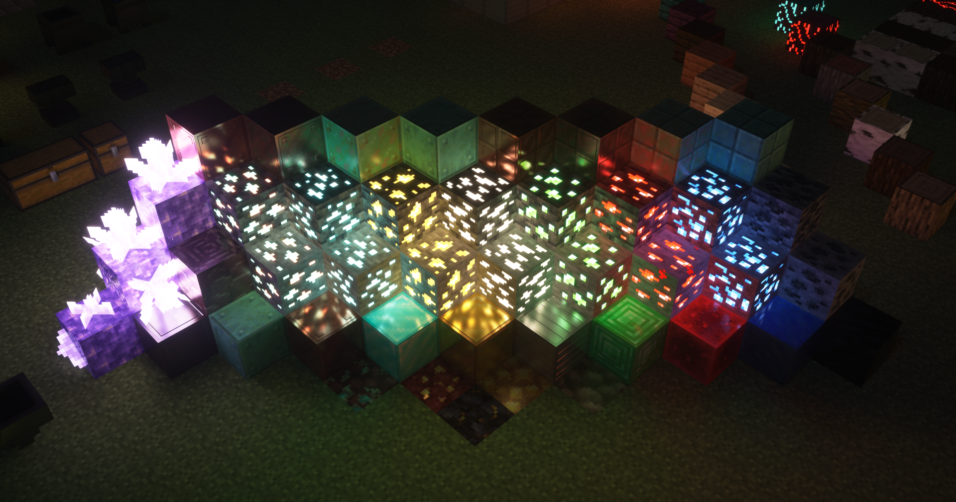 New AVPBR Ores and Oreblocks - Night