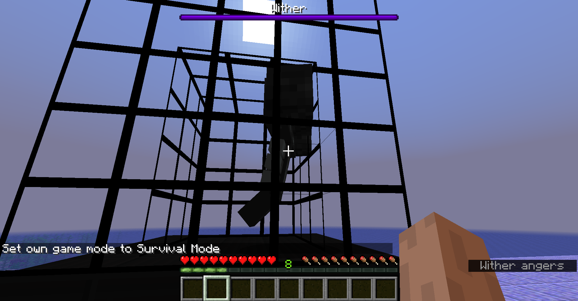 This mod add a wither containement solution (both glass and the solid blocks are wither and dragon proof)