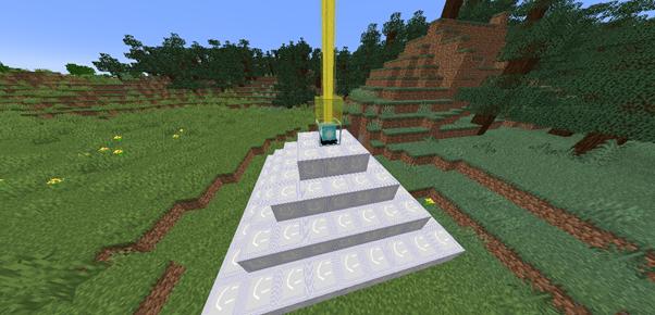 Activated Beacon with Platinum Blocks