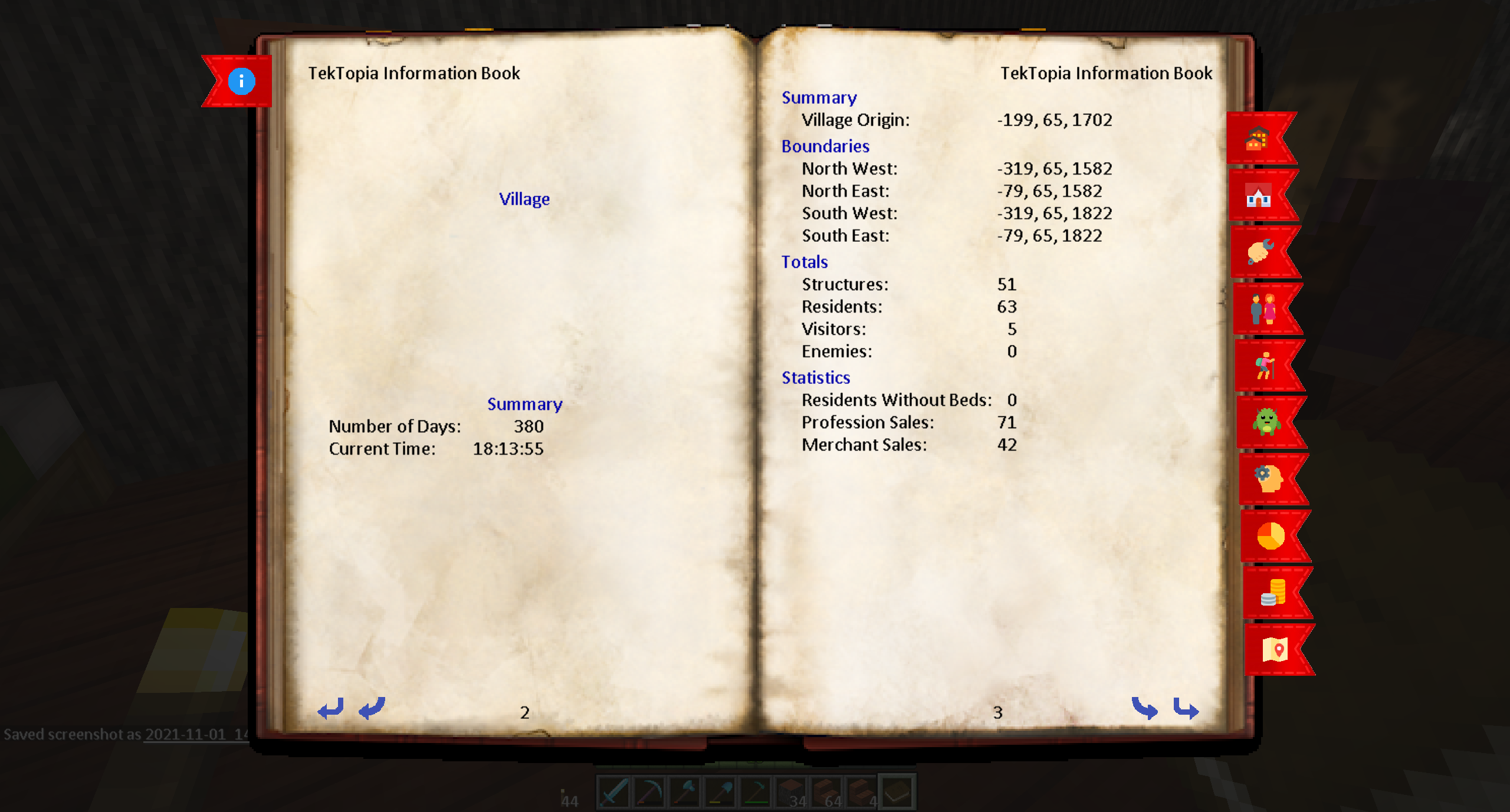 Information Book - Village Summary