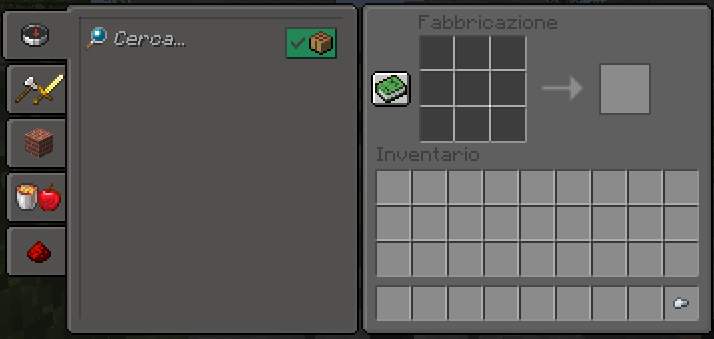 Gui Crafting Table And Recipes