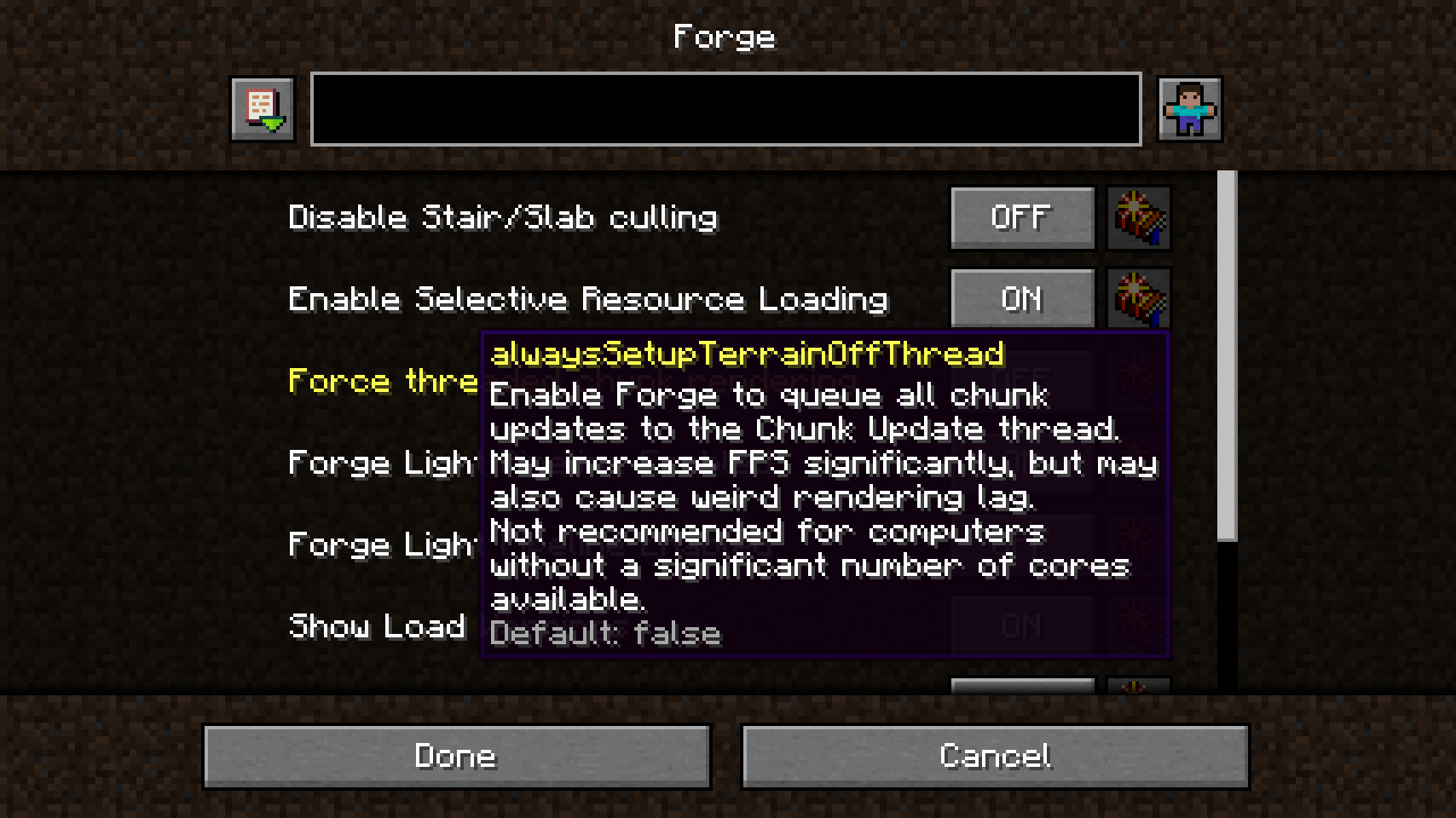 Player API Mod Minecraft, Minecraft forge, Carpeta