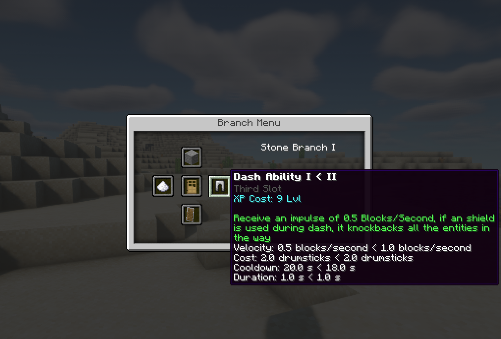 Beta Branch Menu Example